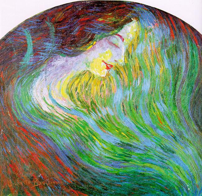 Umberto Boccioni Study of a Female Face Germany oil painting art